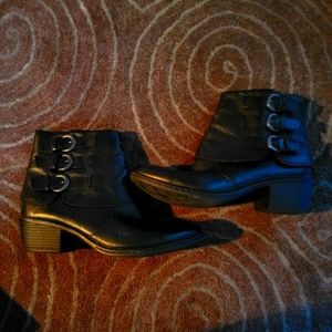 BOC,10, Black leather Booties